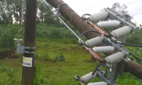 272 cột điện gãy trong bão số 5 tại Huế: Chỉ có 30 cột dự ứng lực